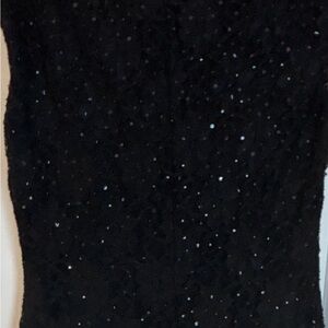 Connected Apparel Black Sequin Dress